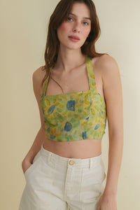 Ivy green cropped top