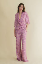 Endrino lilac palazzo trousers