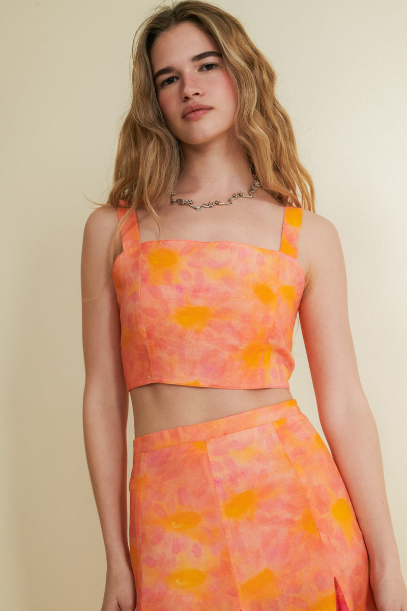 Ivy pink cropped top