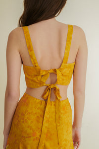 Ivy yellow cropped top