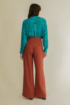 Aphelia brick high-waist trousers