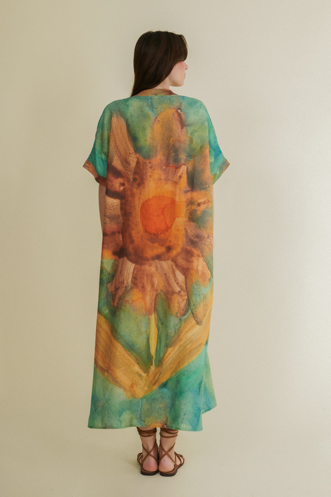 Clavel turquoise kaftan