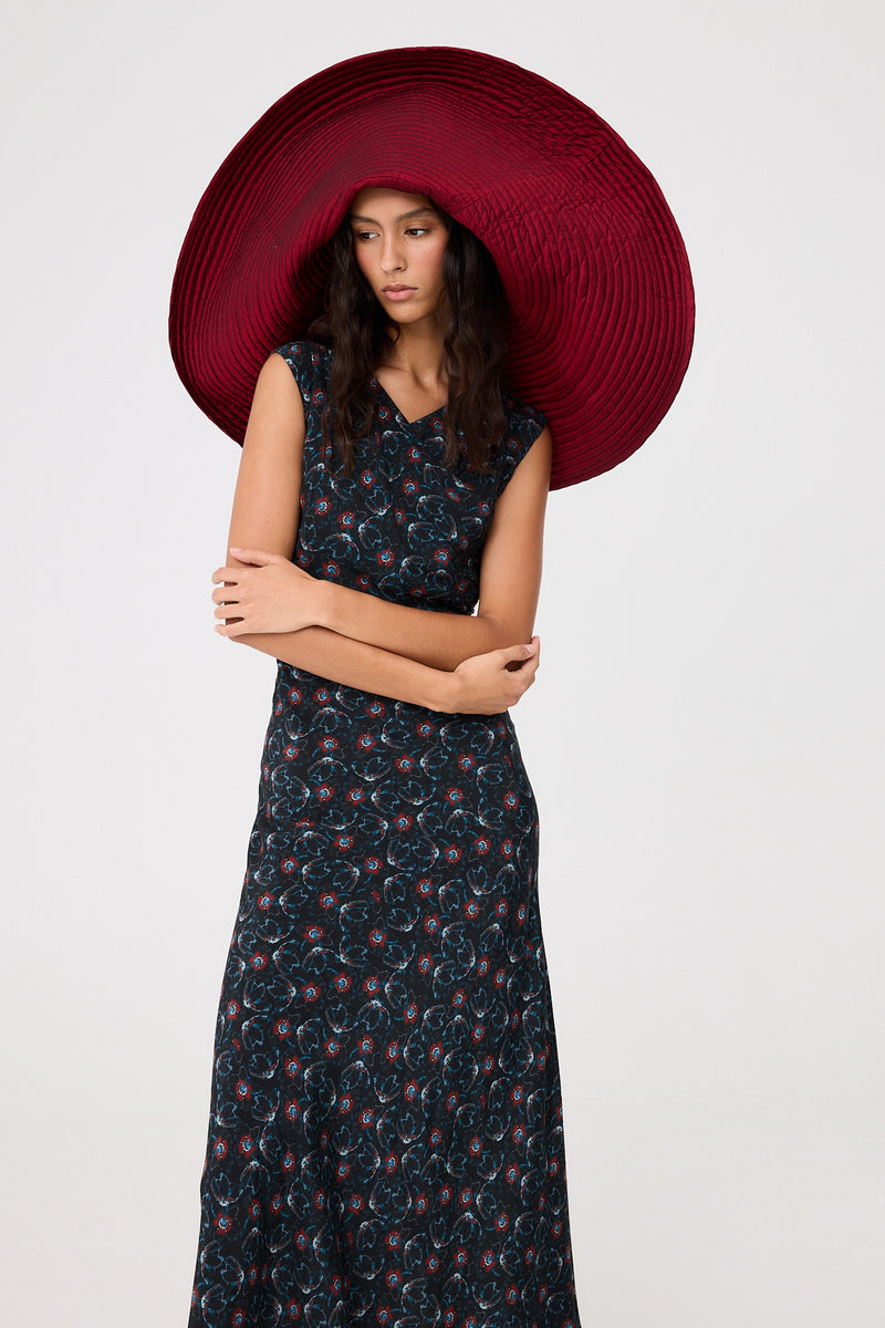 Vestido Jade Flores Nocturnas