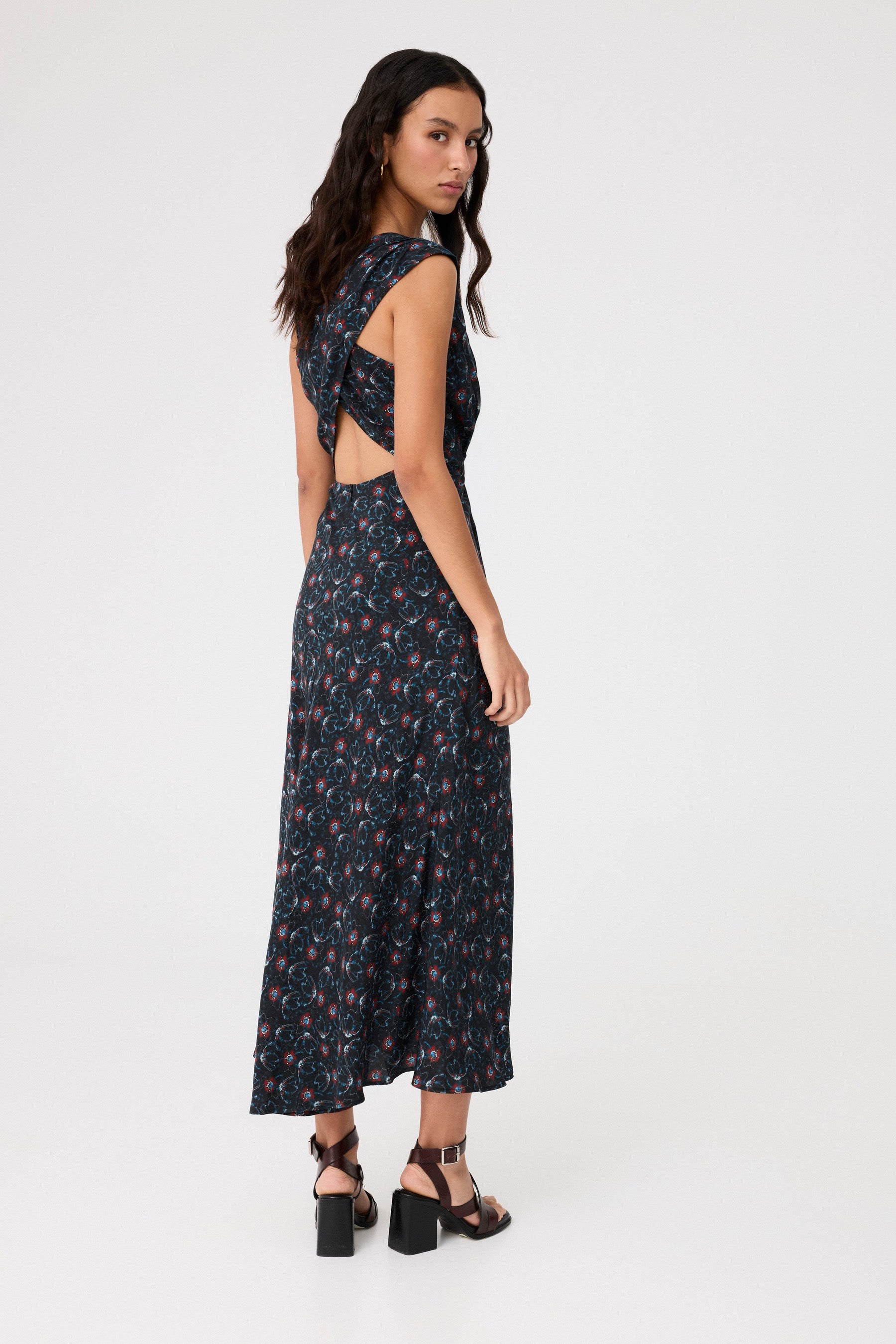 Vestido Jade Flores Nocturnas