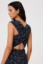Vestido Jade Flores Nocturnas