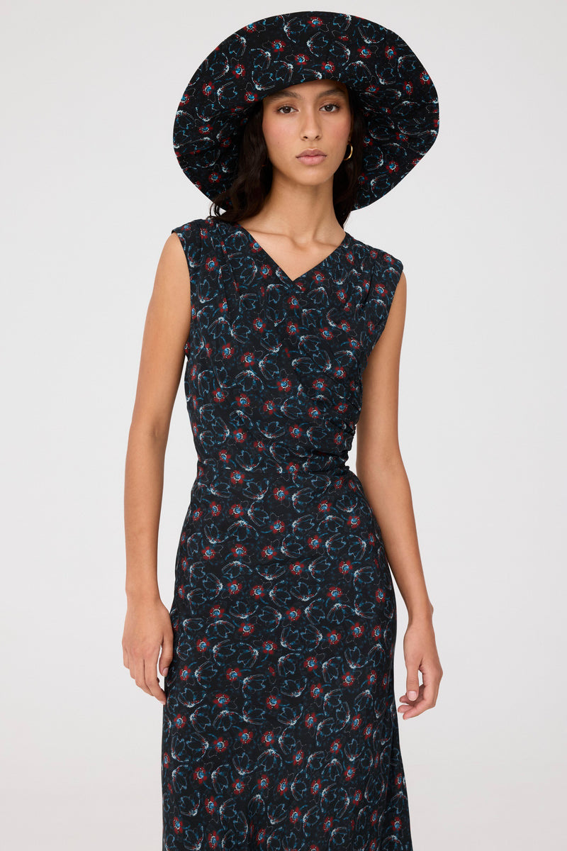 Vestido Jade Flores Nocturnas