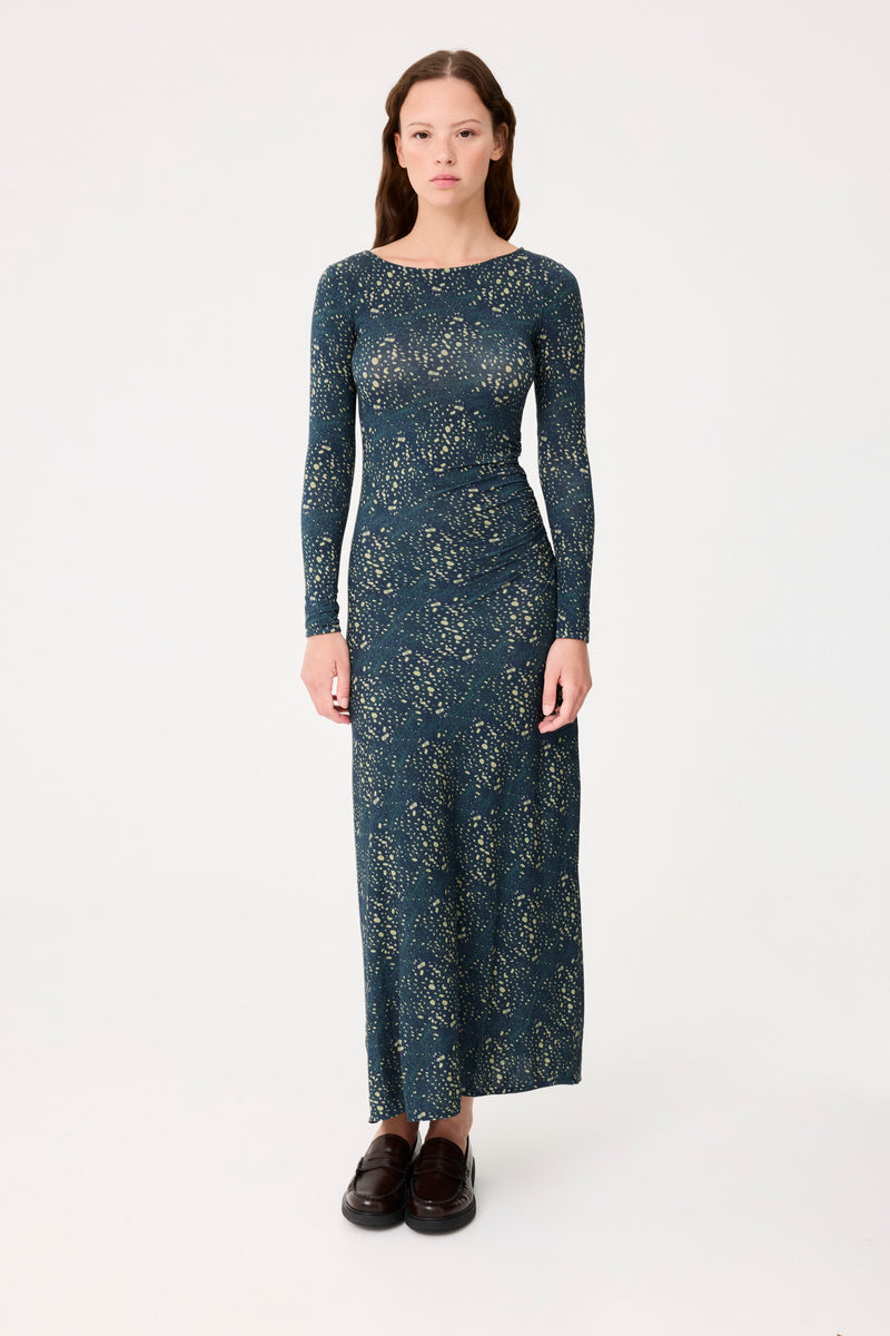 Vestido Kaia Verde Azulado