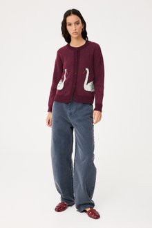 Cárdigan Cira Cisnes Granate