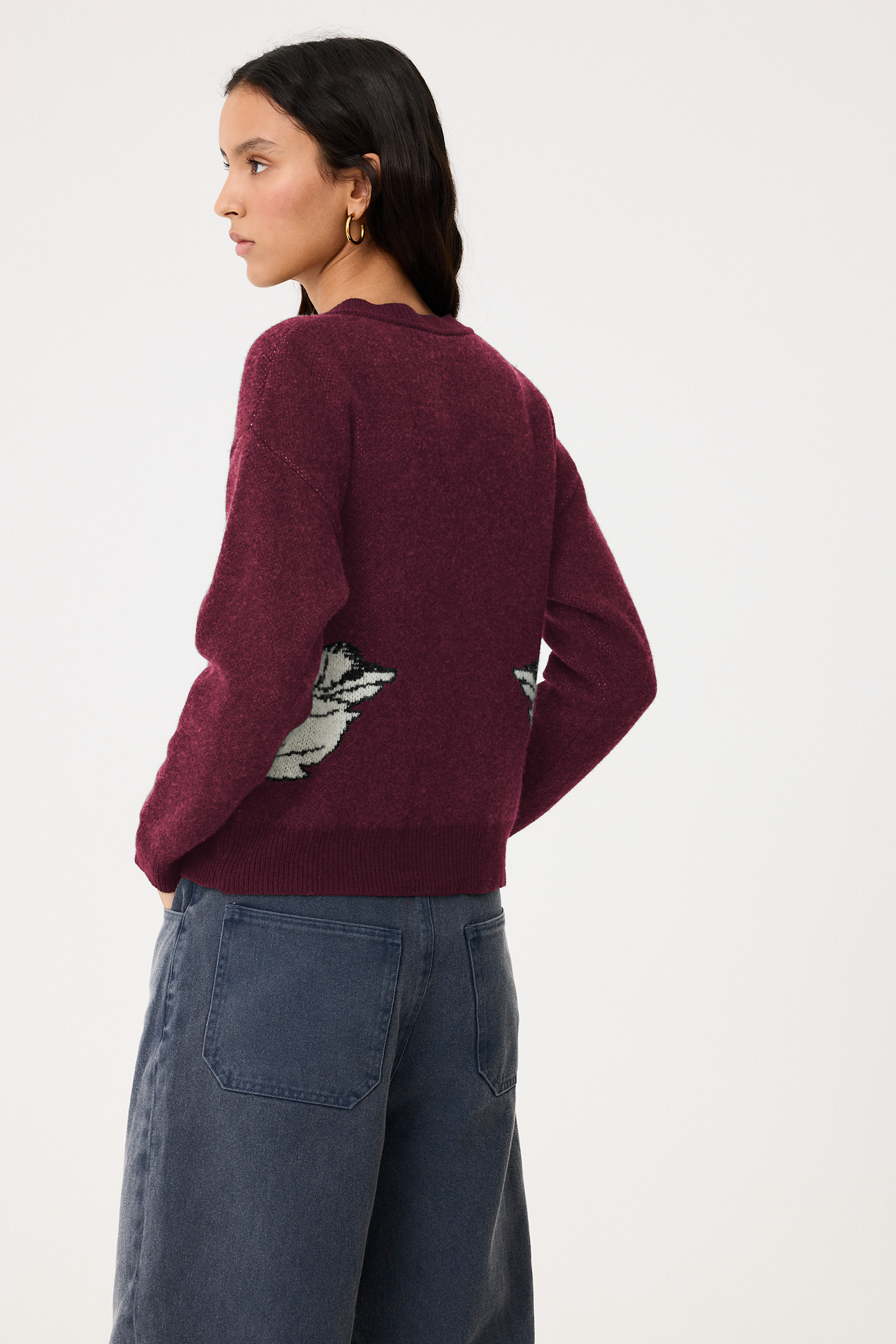 Cárdigan Cira Cisnes Granate