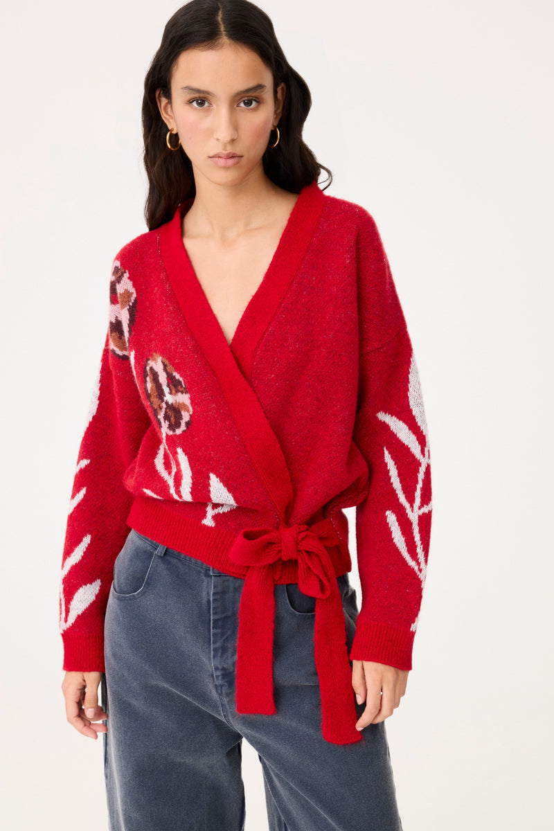 Cárdigan Bimba Rojo