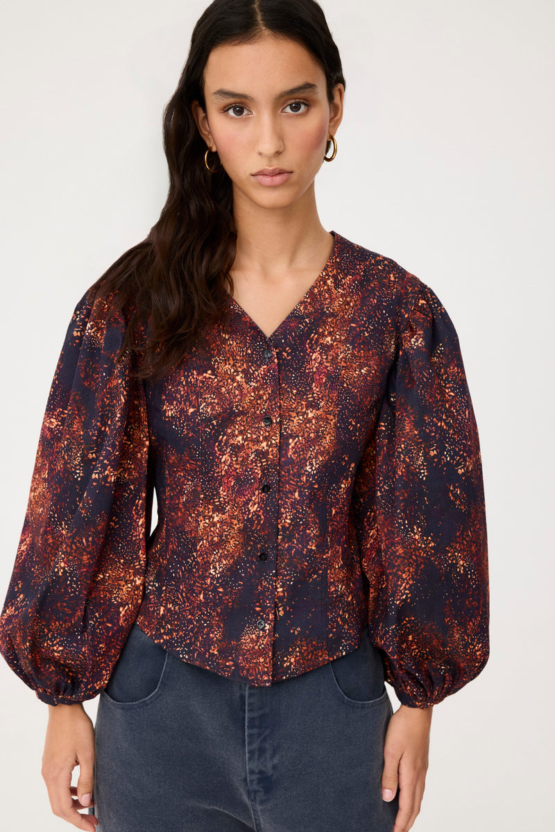 Talia Blouse Golden Galaxy