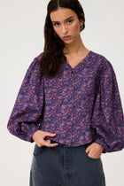 Blusa Talia Flores Lila