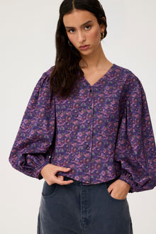 Blusa Talia Flores Lila