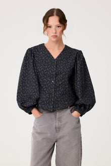 Blusa Talia Flores Nocturnas