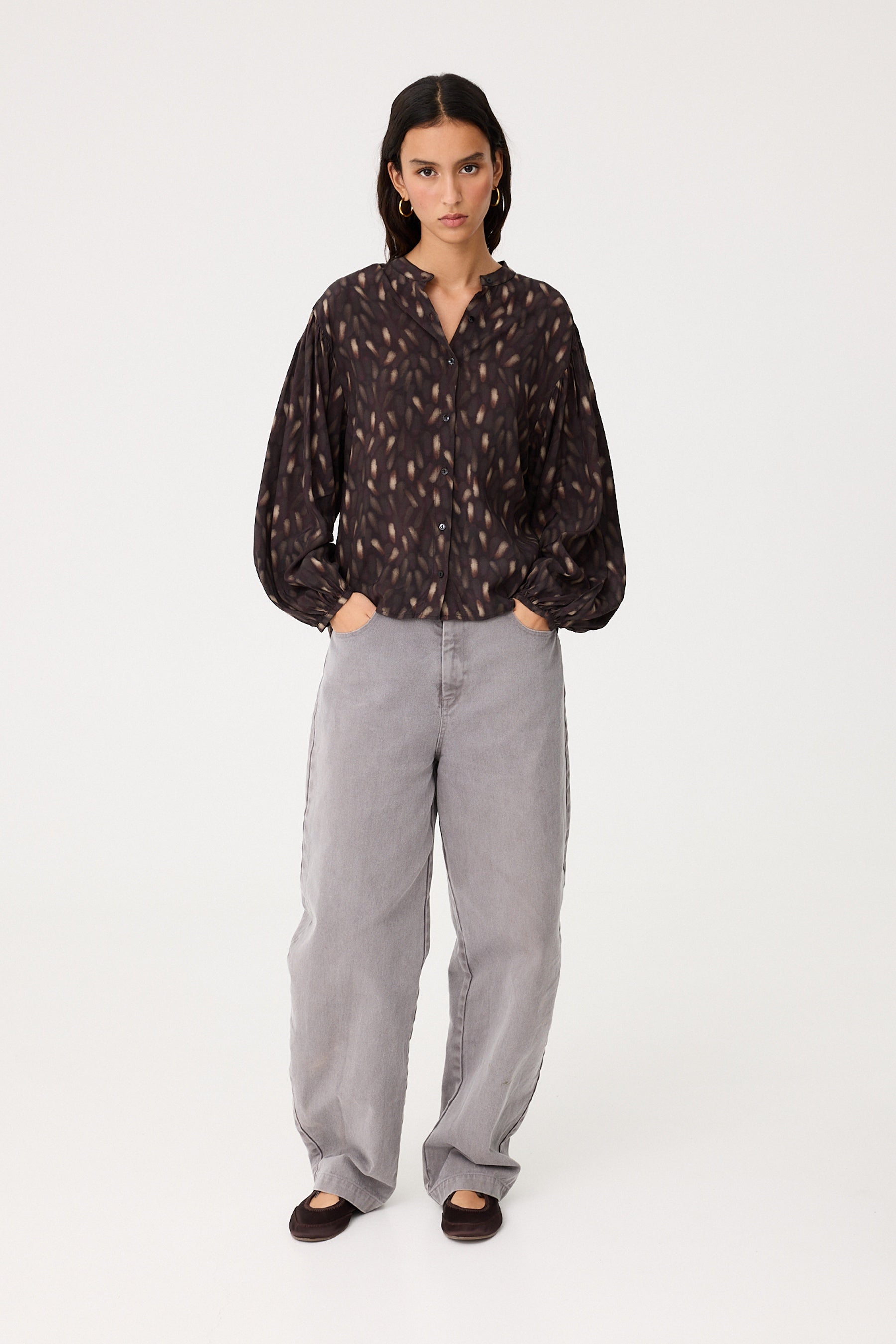 Camisa Cleo Plumillas