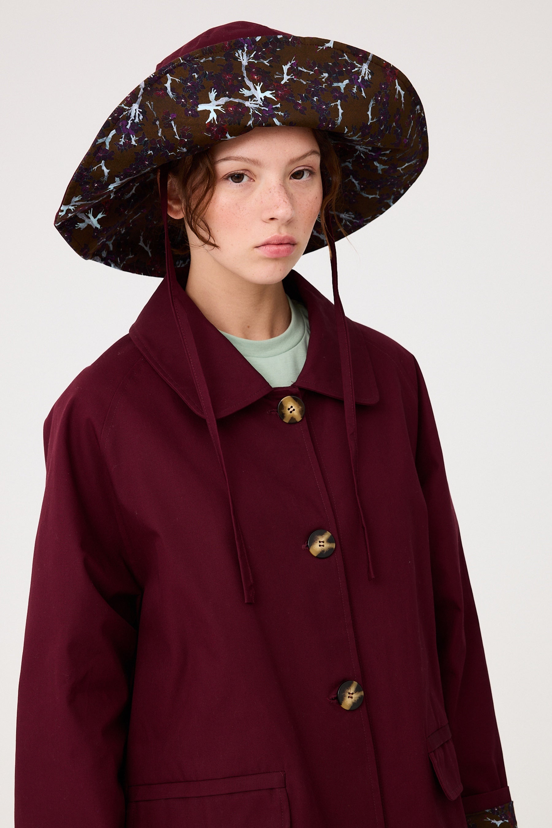 Sombrero Cerezo Granate Grande