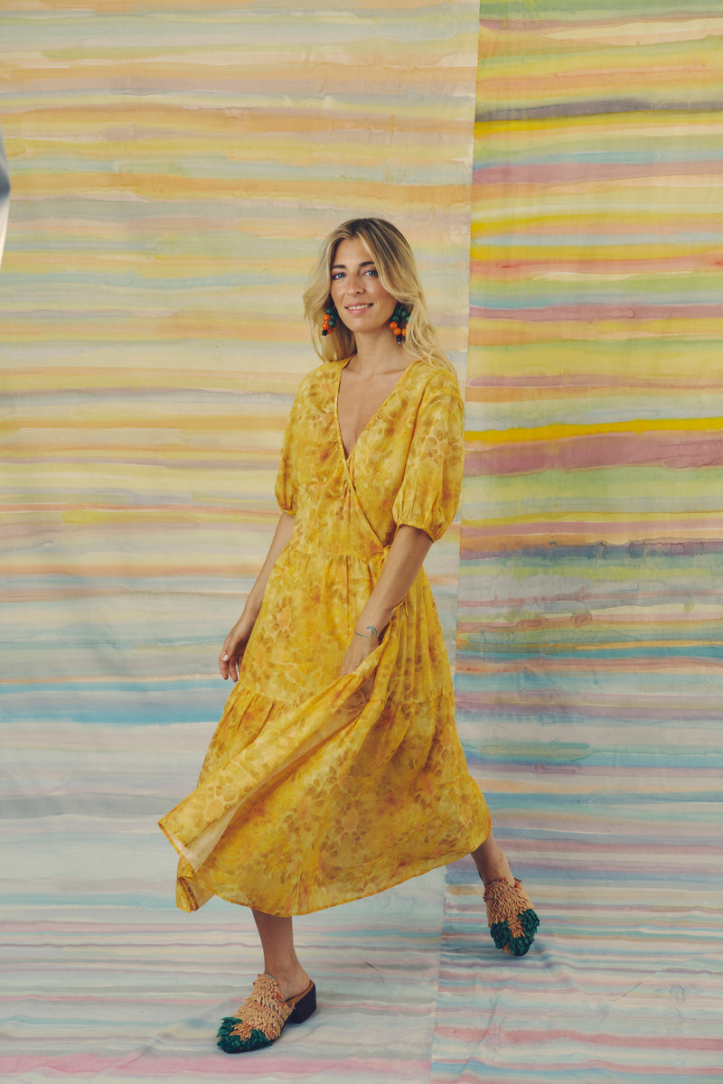 Salvia Satin Margaritas Ambar