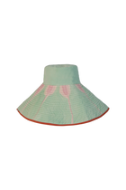Sombrero Dalia Turquesa Grande