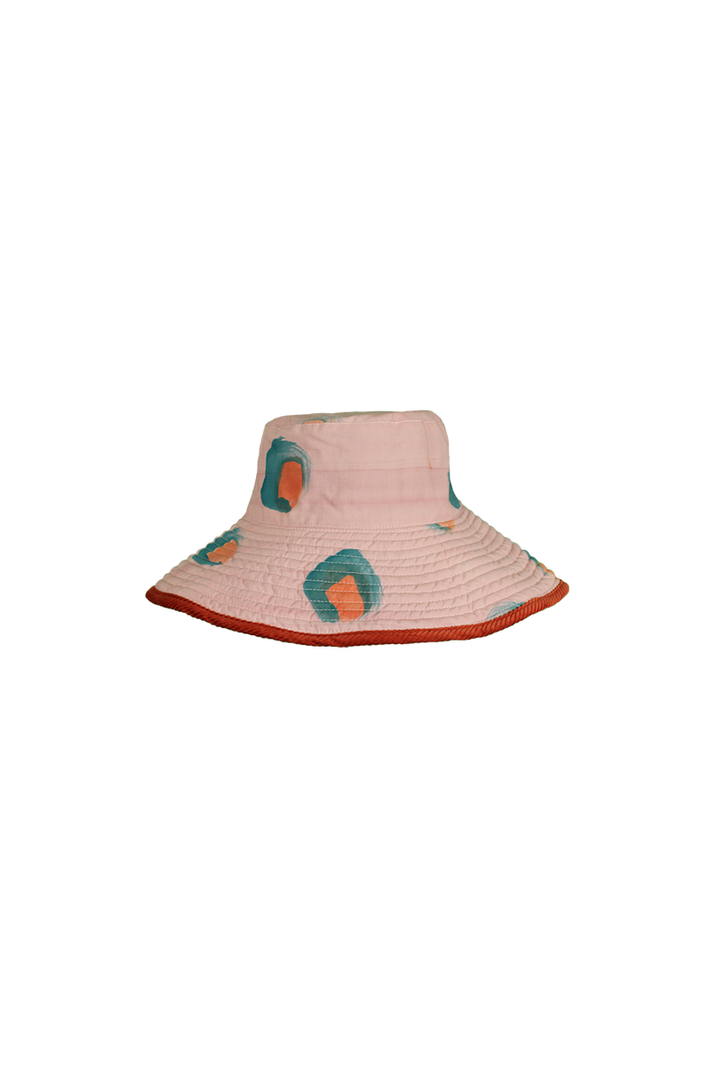 Sombrero Leopardo Ladrillo Naranja Gran Bucket