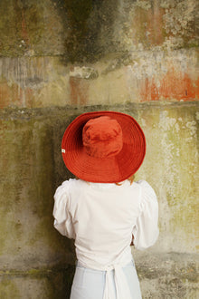 Sombrero Leopardo Ladrillo Naranja Gran Bucket